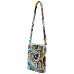 Wave Waves Ocean Sea Abstract Whimsical Multi Function Travel Bag