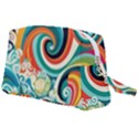 Wave Waves Ocean Sea Abstract Whimsical Wristlet Pouch Bag (Large) View2