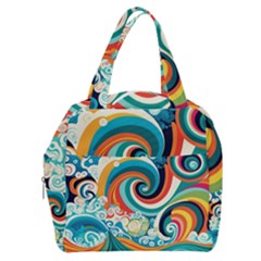 Wave Waves Ocean Sea Abstract Whimsical Boxy Hand Bag