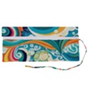 Wave Waves Ocean Sea Abstract Whimsical Roll Up Canvas Pencil Holder (S) View2