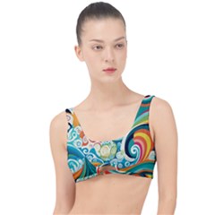 Wave Waves Ocean Sea Abstract Whimsical The Little Details Bikini Top