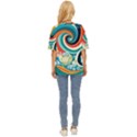 Wave Waves Ocean Sea Abstract Whimsical Oversized Basic Tee View4