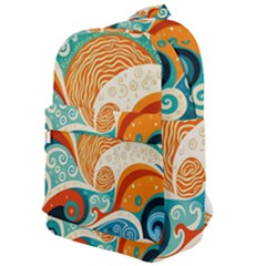 Waves Ocean Sea Abstract Whimsical (3) Classic Backpack by Jancukart