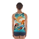 Waves Ocean Sea Abstract Whimsical (3) Sport Tank Top  View2