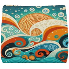 Waves Ocean Sea Abstract Whimsical (3) Seat Cushion