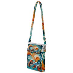 Waves Ocean Sea Abstract Whimsical (3) Multi Function Travel Bag