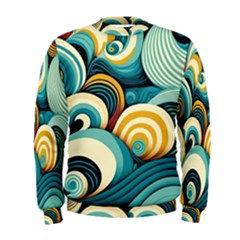 Waves Ocean Sea Abstract Whimsical (1) Men s Sweatshirt