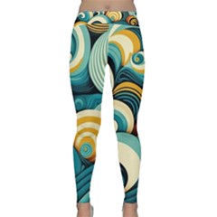 Waves Ocean Sea Abstract Whimsical (1) Classic Yoga Leggings