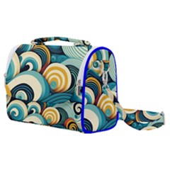 Waves Ocean Sea Abstract Whimsical (1) Satchel Shoulder Bag