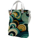 Waves Ocean Sea Abstract Whimsical (1) Canvas Messenger Bag View1