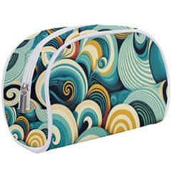 Waves Ocean Sea Abstract Whimsical (1) Make Up Case (large)