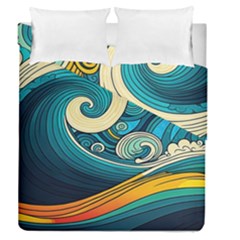 Waves Wave Ocean Sea Abstract Whimsical Duvet Cover Double Side (queen Size)