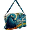 Waves Wave Ocean Sea Abstract Whimsical Canvas Crossbody Bag View1