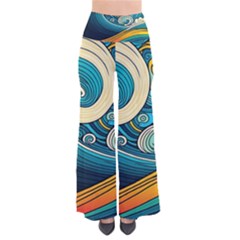 Waves Wave Ocean Sea Abstract Whimsical So Vintage Palazzo Pants