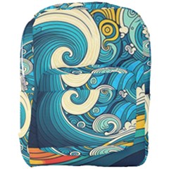 Waves Wave Ocean Sea Abstract Whimsical Full Print Backpack