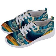 Waves Wave Ocean Sea Abstract Whimsical Men s Lightweight Sports Shoes