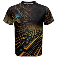 Data Technology Coding Pattern Men s Cotton Tee