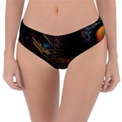 Data Technology Coding Pattern Reversible Classic Bikini Bottoms