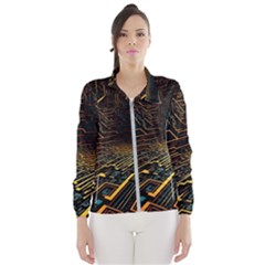 Data Technology Coding Pattern Women s Windbreaker by Jancukart