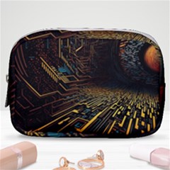 Data Technology Coding Pattern Make Up Pouch (small)