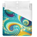 Waves Ocean Sea Abstract Whimsical Duvet Cover (Queen Size) View1