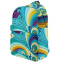 Waves Ocean Sea Abstract Whimsical Classic Backpack View1