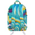 Waves Ocean Sea Abstract Whimsical Classic Backpack View3