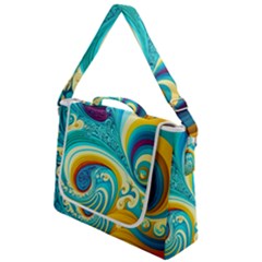 Waves Ocean Sea Abstract Whimsical Box Up Messenger Bag by Jancukart