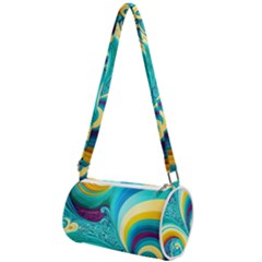 Waves Ocean Sea Abstract Whimsical Mini Cylinder Bag