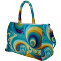 Waves Ocean Sea Abstract Whimsical Duffel Travel Bag View1