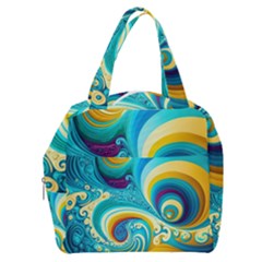 Waves Ocean Sea Abstract Whimsical Boxy Hand Bag