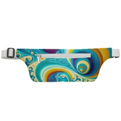 Waves Ocean Sea Abstract Whimsical Active Waist Bag by Jancukart