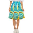 Waves Ocean Sea Abstract Whimsical Classic Short Skirt View1