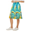 Waves Ocean Sea Abstract Whimsical Classic Short Skirt View2