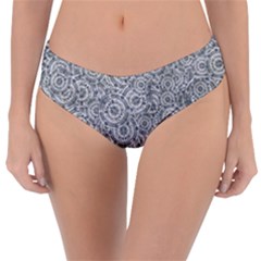 Circle Ornate Motif Random Pattern Reversible Classic Bikini Bottoms by dflcprintsclothing