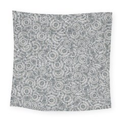 Circle Ornate Motif Random Pattern Square Tapestry (large) by dflcprintsclothing