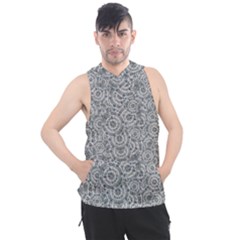 Circle Ornate Motif Random Pattern Men s Sleeveless Hoodie by dflcprintsclothing