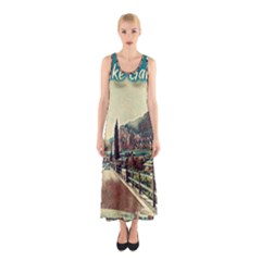 On The Way To Lake Garda, Italy  Sleeveless Maxi Dress by ConteMonfrey