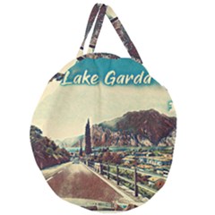 On The Way To Lake Garda, Italy  Giant Round Zipper Tote by ConteMonfrey