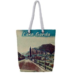 On The Way To Lake Garda, Italy  Full Print Rope Handle Tote (small) by ConteMonfrey