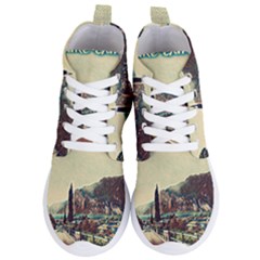 On The Way To Lake Garda, Italy  Women s Lightweight High Top Sneakers by ConteMonfrey