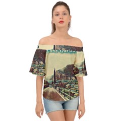 On The Way To Lake Garda, Italy  Off Shoulder Short Sleeve Top by ConteMonfrey