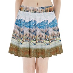 Trentino Alto Adige, Italy  Pleated Mini Skirt by ConteMonfrey