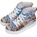 Trentino Alto Adige, Italy. Kids  Hi-Top Skate Sneakers View2