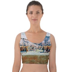 Trentino Alto Adige, Italy  Velvet Crop Top by ConteMonfrey