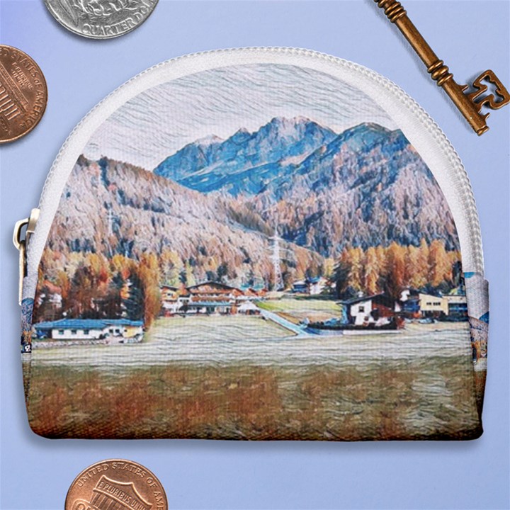 Trentino Alto Adige, Italy. Horseshoe Style Canvas Pouch