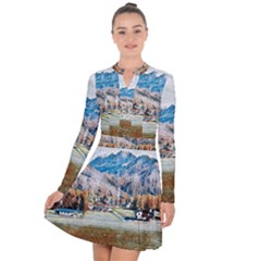 Trentino Alto Adige, Italy  Long Sleeve Panel Dress by ConteMonfrey