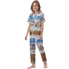 Trentino Alto Adige, Italy  Kids  Satin Short Sleeve Pajamas Set by ConteMonfrey