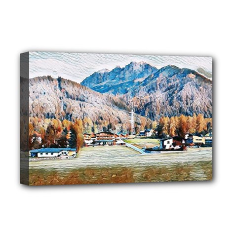 Trentino Alto Adige, Italy  Deluxe Canvas 18  X 12  (stretched) by ConteMonfrey