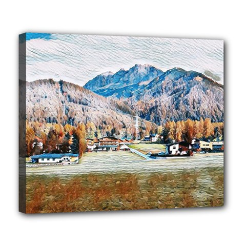 Trentino Alto Adige, Italy  Deluxe Canvas 24  X 20  (stretched) by ConteMonfrey